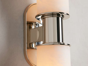 Harlin 2-Light Wall Sconce in Alabaster - Zonesus