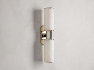 Harlin 2-Light Wall Sconce in Alabaster - Zonesus