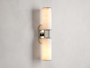 Harlin 2-Light Wall Sconce in Alabaster - Zonesus