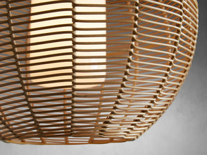 Cohen Globe Wicker Outdoor Pendant 20''D - Zonesus