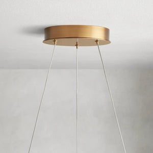 Lyla 2-Tiered Halo Chandelier - Zonesus