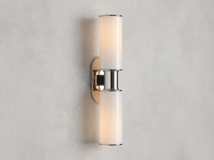 Harlin 2-Light Wall Sconce in Milk - Zonesus