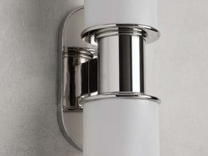 Harlin 2-Light Wall Sconce in Milk - Zonesus
