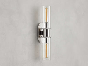Harlin 2-Light Wall Sconce in Clear - Zonesus