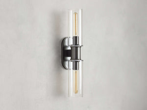 Harlin 2-Light Wall Sconce in Clear - Zonesus