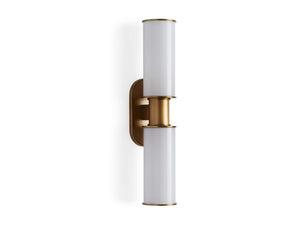 Harlin 2-Light Wall Sconce in Milk - Zonesus