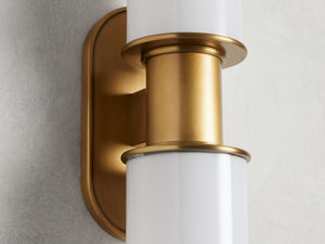 Harlin 2-Light Wall Sconce in Milk - Zonesus