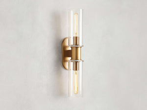Harlin 2-Light Wall Sconce in Clear - Zonesus