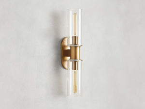 Harlin 2-Light Wall Sconce in Clear - Zonesus