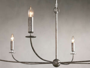 Arnett Round Chandelier in Silver - Zonesus