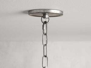 Arnett Round Chandelier in Silver - Zonesus