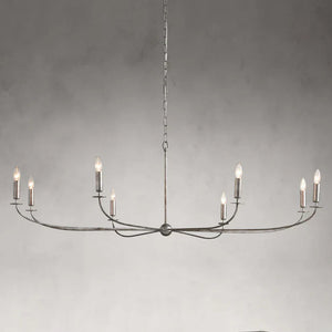 Arnett Round Chandelier in Silver - Zonesus