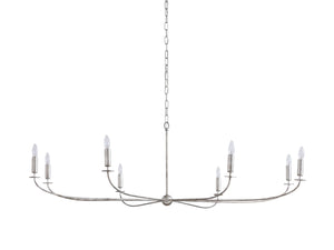 Arnett Round Chandelier in Silver - Zonesus