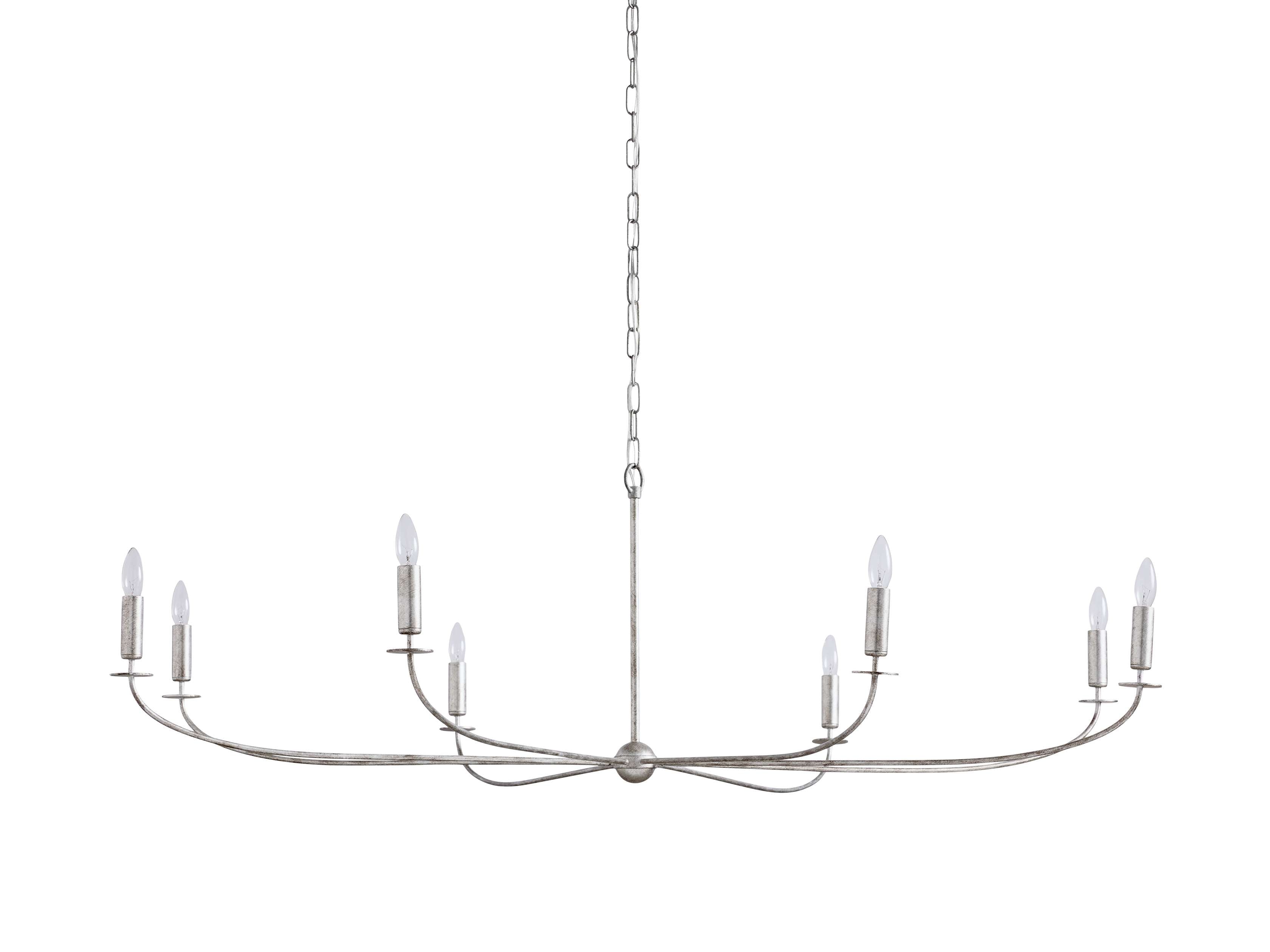 Arnett Round Chandelier in Silver - Zonesus