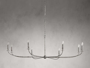 Arnett Round Chandelier in Silver - Zonesus