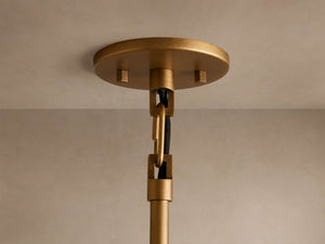 Argent Opal Glass Dome Pendant 14'' 24''D - Zonesus