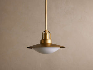 Argent Opal Glass Dome Pendant 14'' 24''D - Zonesus