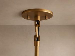 Argent Opal Glass Dome Pendant 14'' 24''D - Zonesus