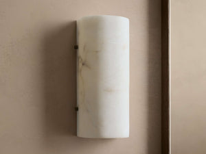 Chayla Alabaster Stone Sconce 12'' 18''H - Zonesus