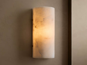 Chayla Alabaster Stone Sconce 12'' 18''H - Zonesus