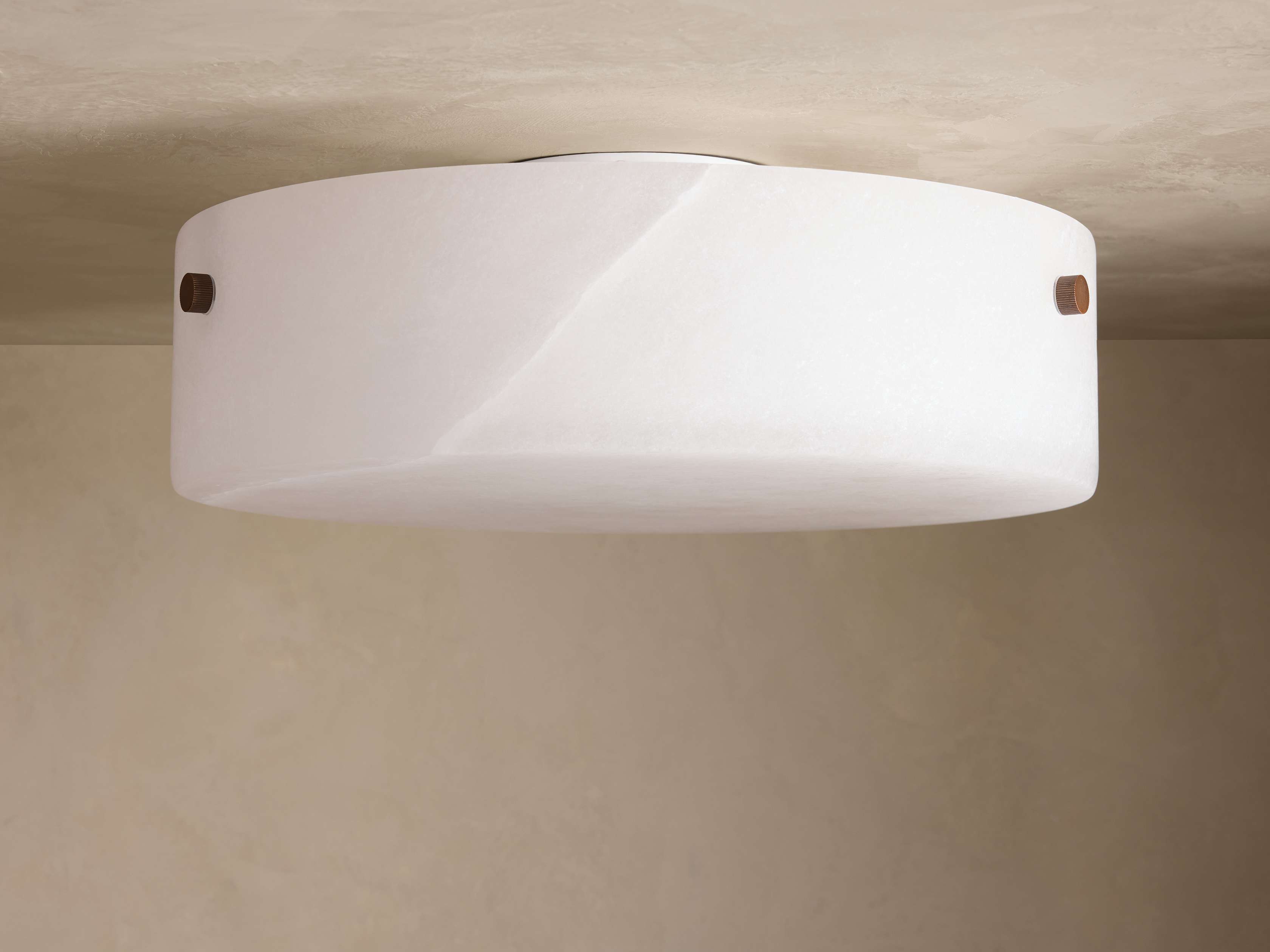 Chayla Alabaster Stone Flushmount - Zonesus