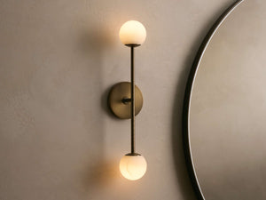 Girouette Alabaster Double Sconce - Zonesus