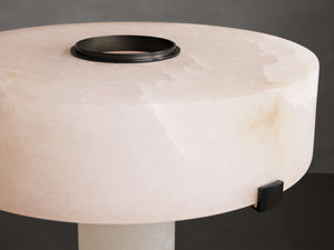 Chayla Alabaster Stone Table Lamp 13'' 19'' - Zonesus