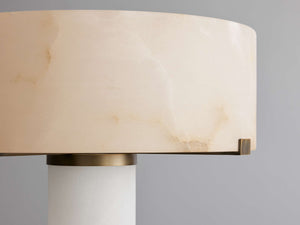 Chayla Alabaster Stone Floor Lamp 64''H - Zonesus