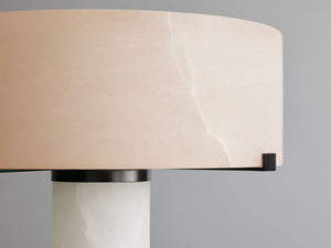Chayla Alabaster Stone Floor Lamp 64''H - Zonesus
