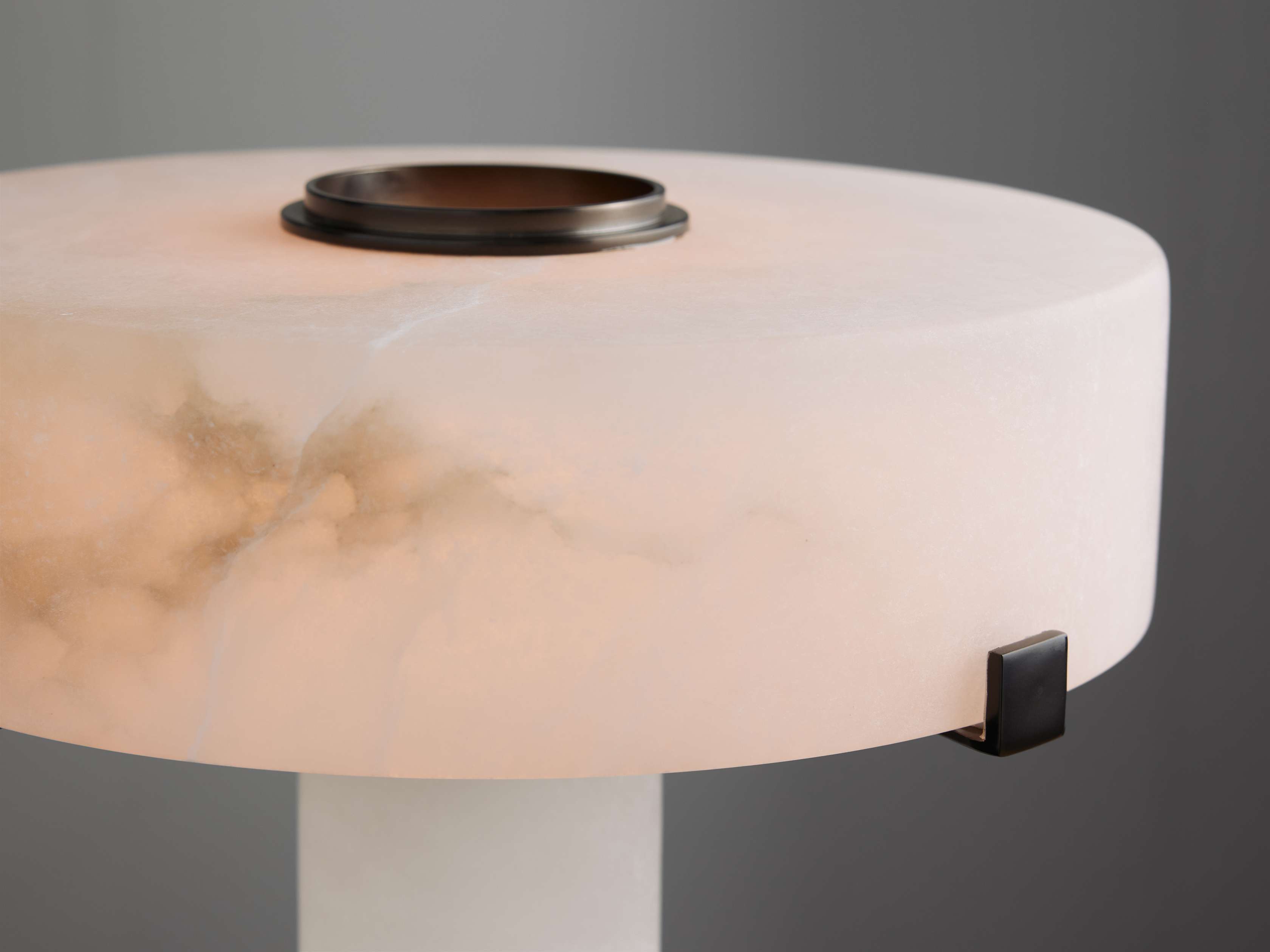 Chayla Alabaster Stone Table Lamp 13'' 19'' - Zonesus