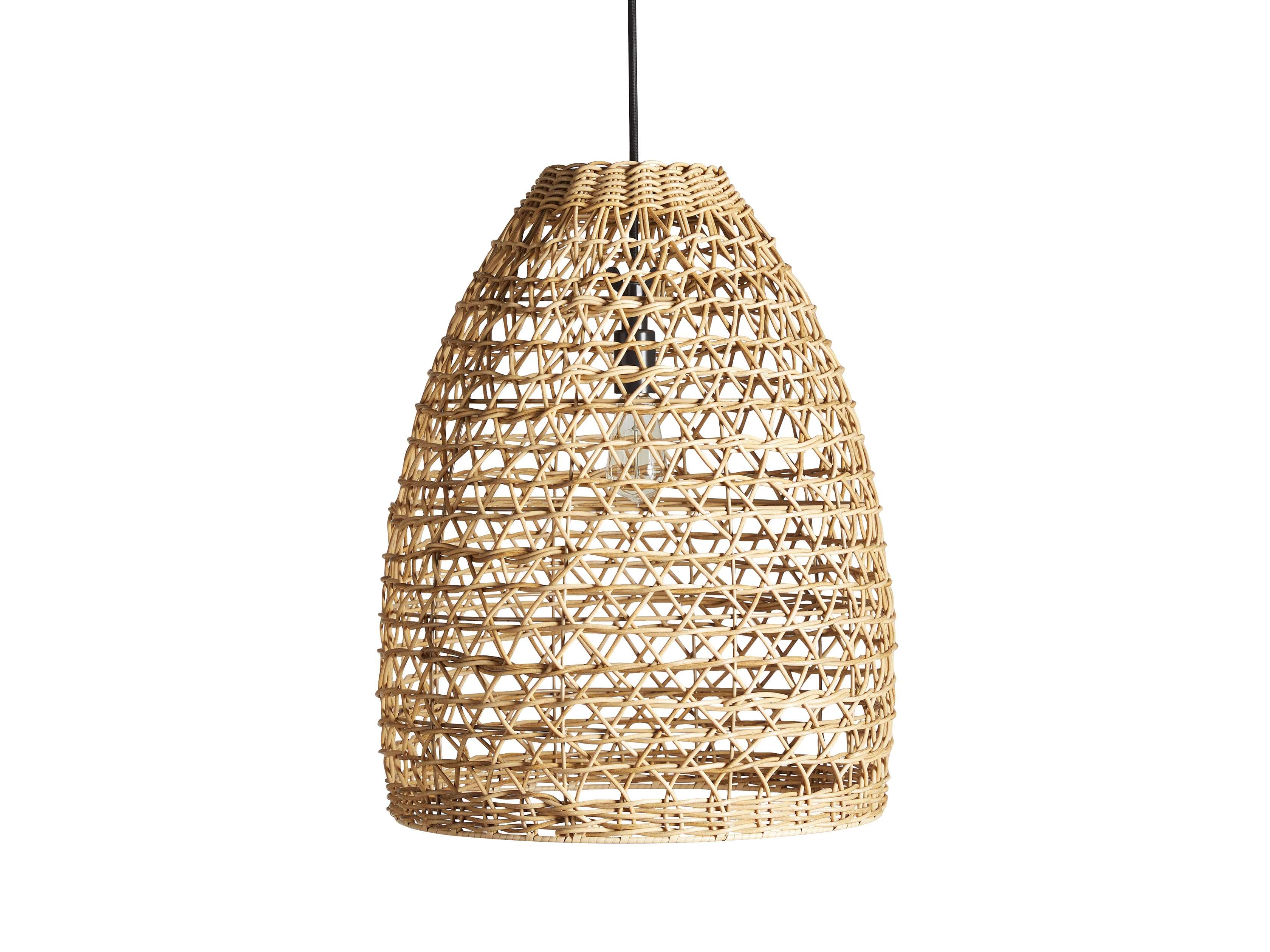 Braemar Wicker Outdoor Natural Pendant - Zonesus