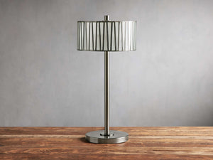 Jeunet Table Lamp in Nickel - Zonesus