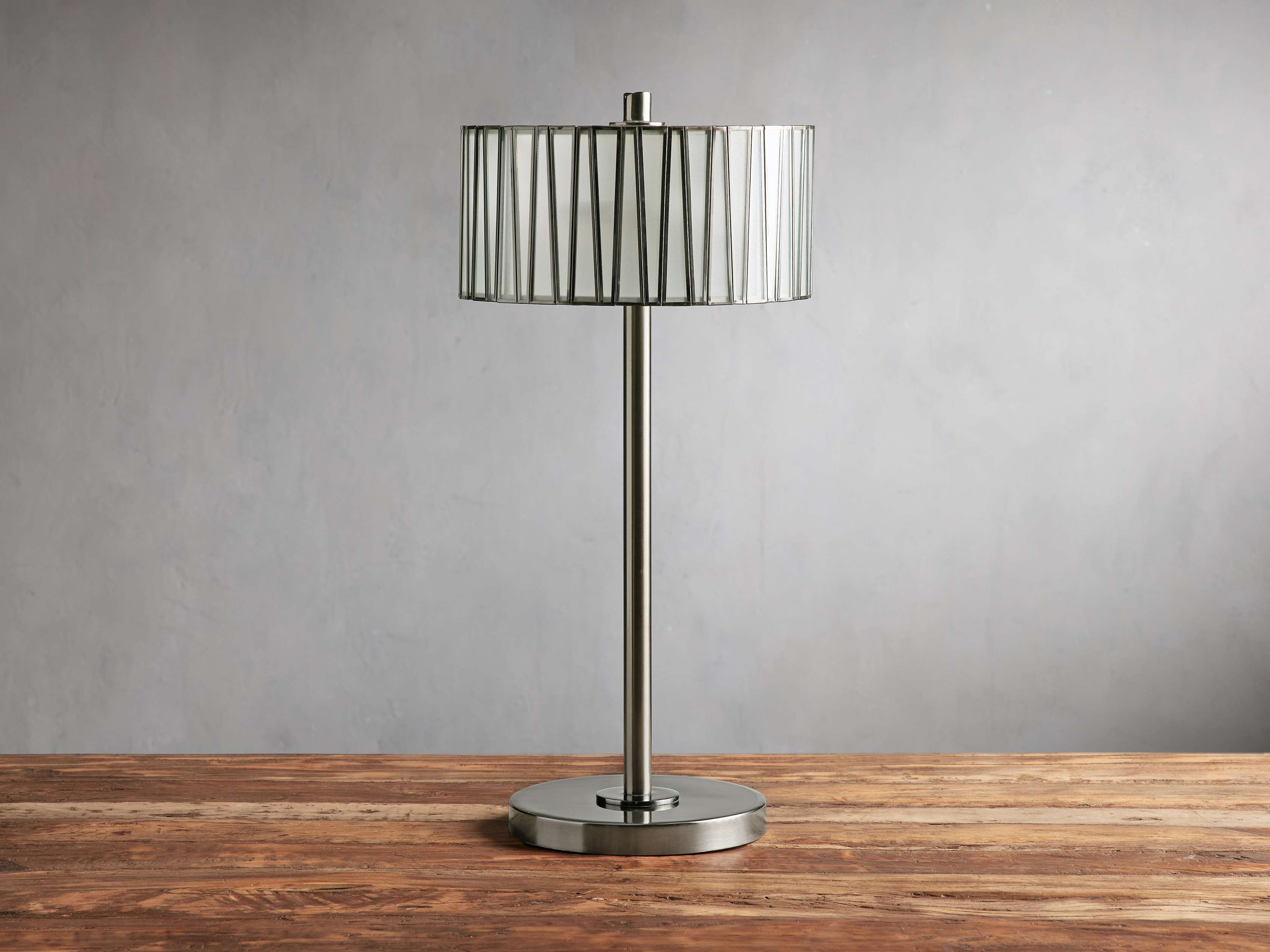 Jeunet Table Lamp in Nickel - Zonesus