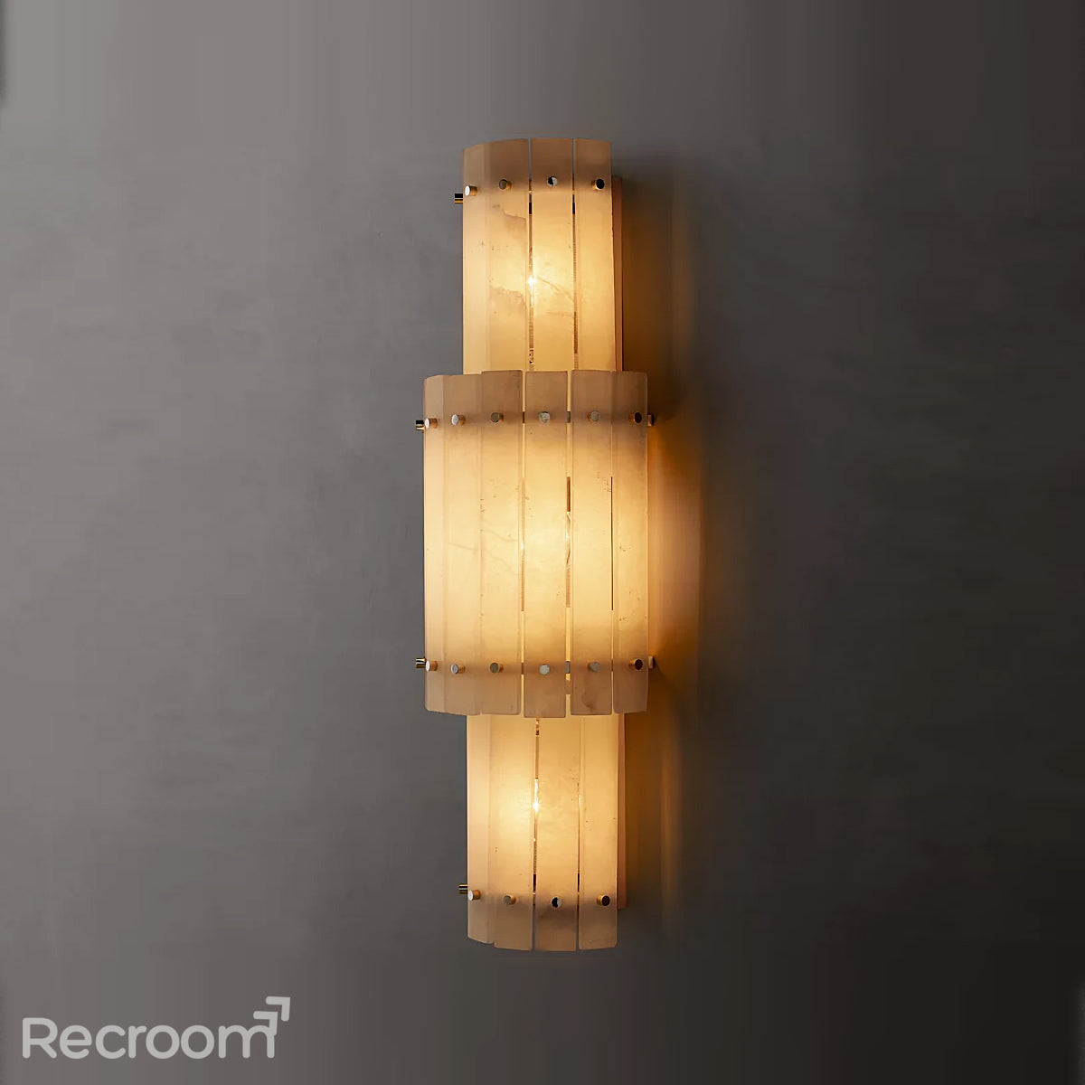 San Marconer Alabaster Grand Round Sconce - Zonesus