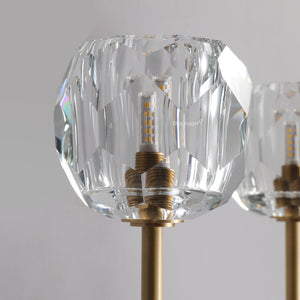 Boulew Crystal Glass Grand Double Sconce 12" - Zonesus