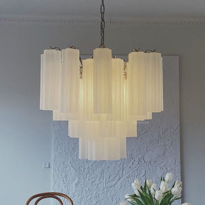 Murano Chandelier – 36 tubes – Matte white - Zonesus