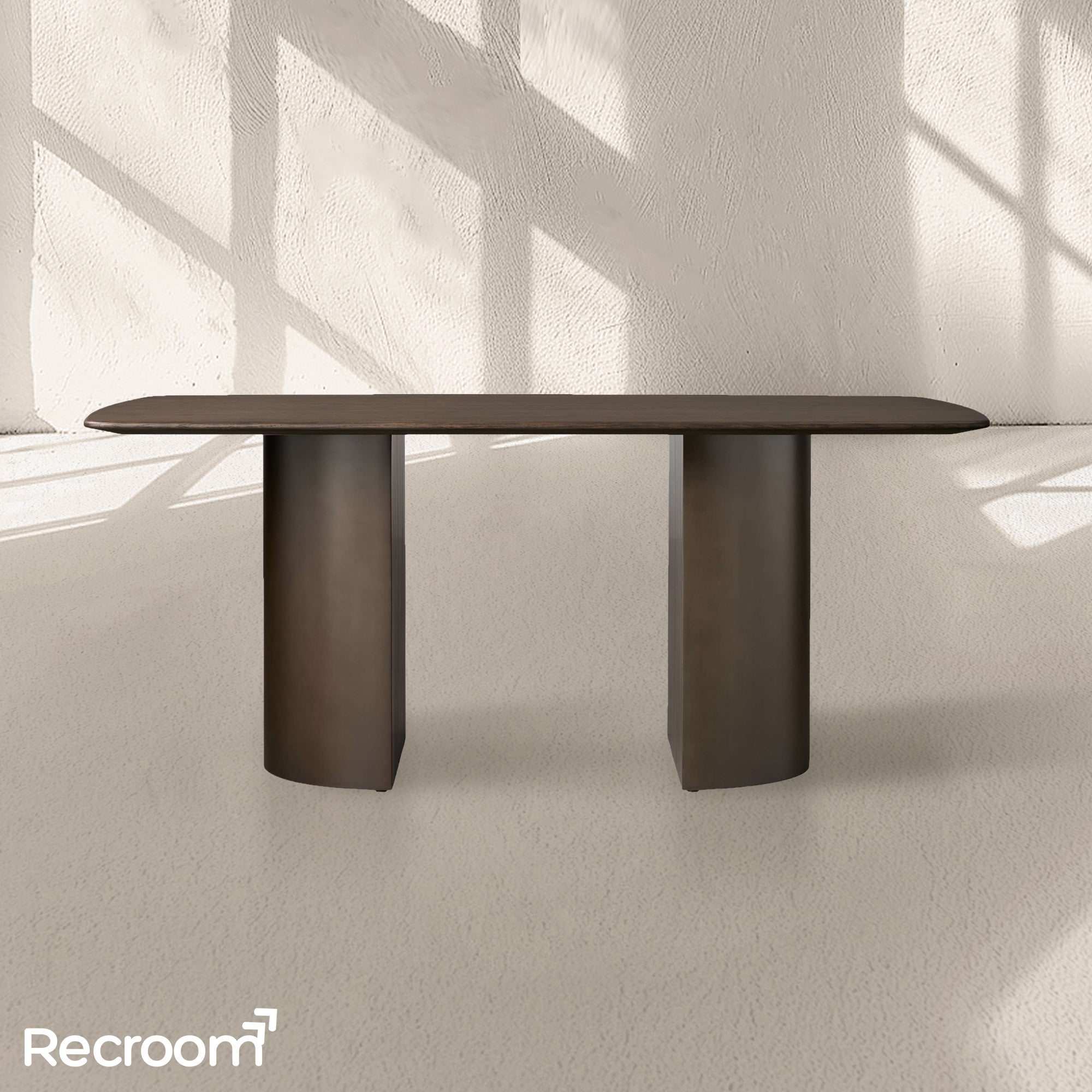 San Germani Wood Dining Table with Dauphine Base - Zonesus