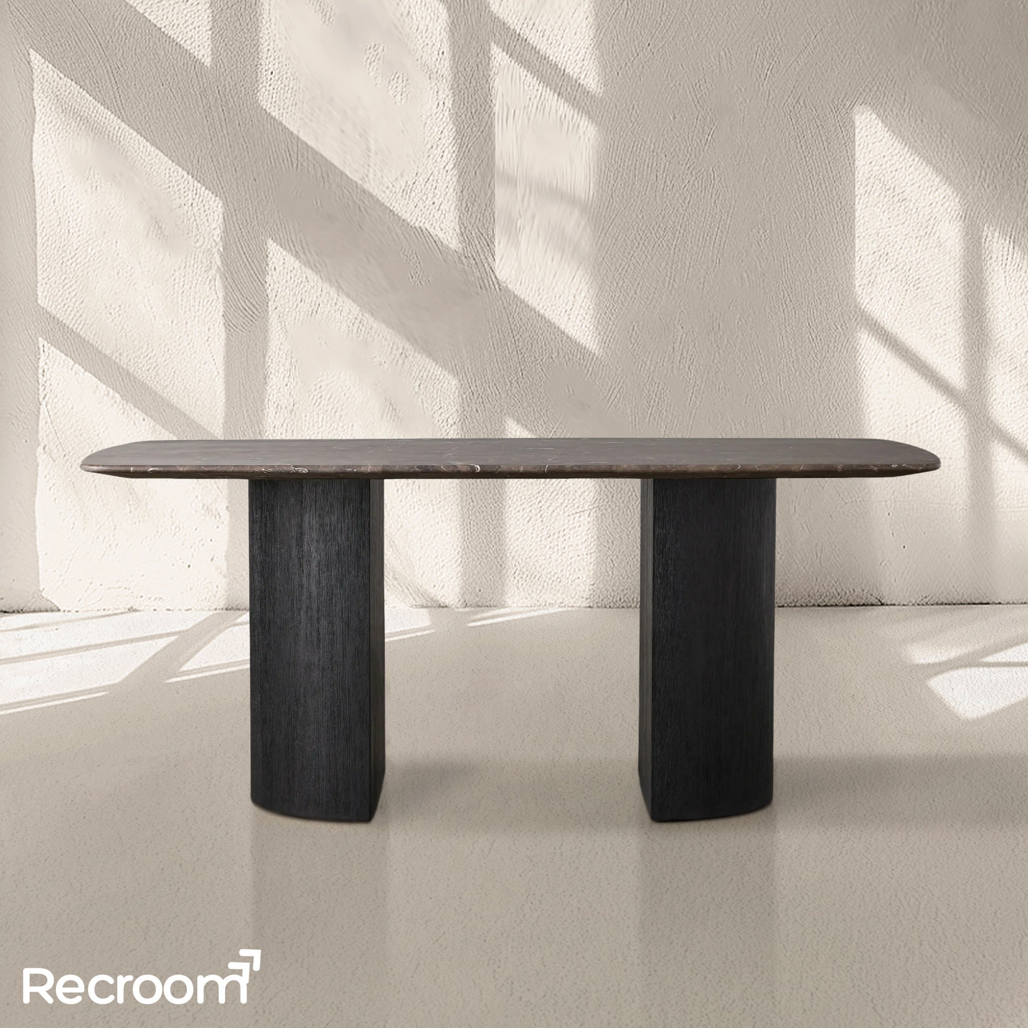 San Germani Stone Dining Table with Dauphine Base - Zonesus