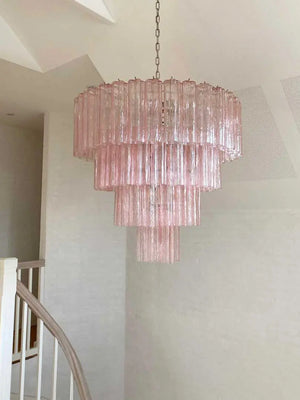 Murano Chandelier – 78 tubes – Pink - Zonesus