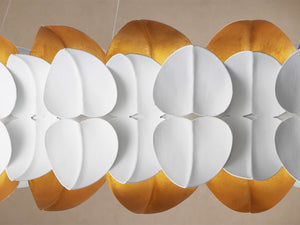 Darlana Hand sculpted Leaves Chandelier 39''D - Zonesus