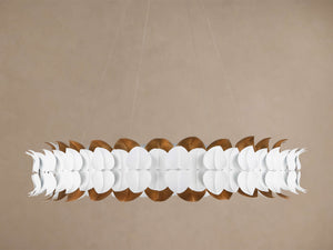 Darlana Hand sculpted Leaves Chandelier 39''D - Zonesus