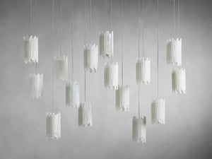 Gianna Rectangular Selenite Stone Chandelier 15 LIGHT 20 LIGHT - Zonesus