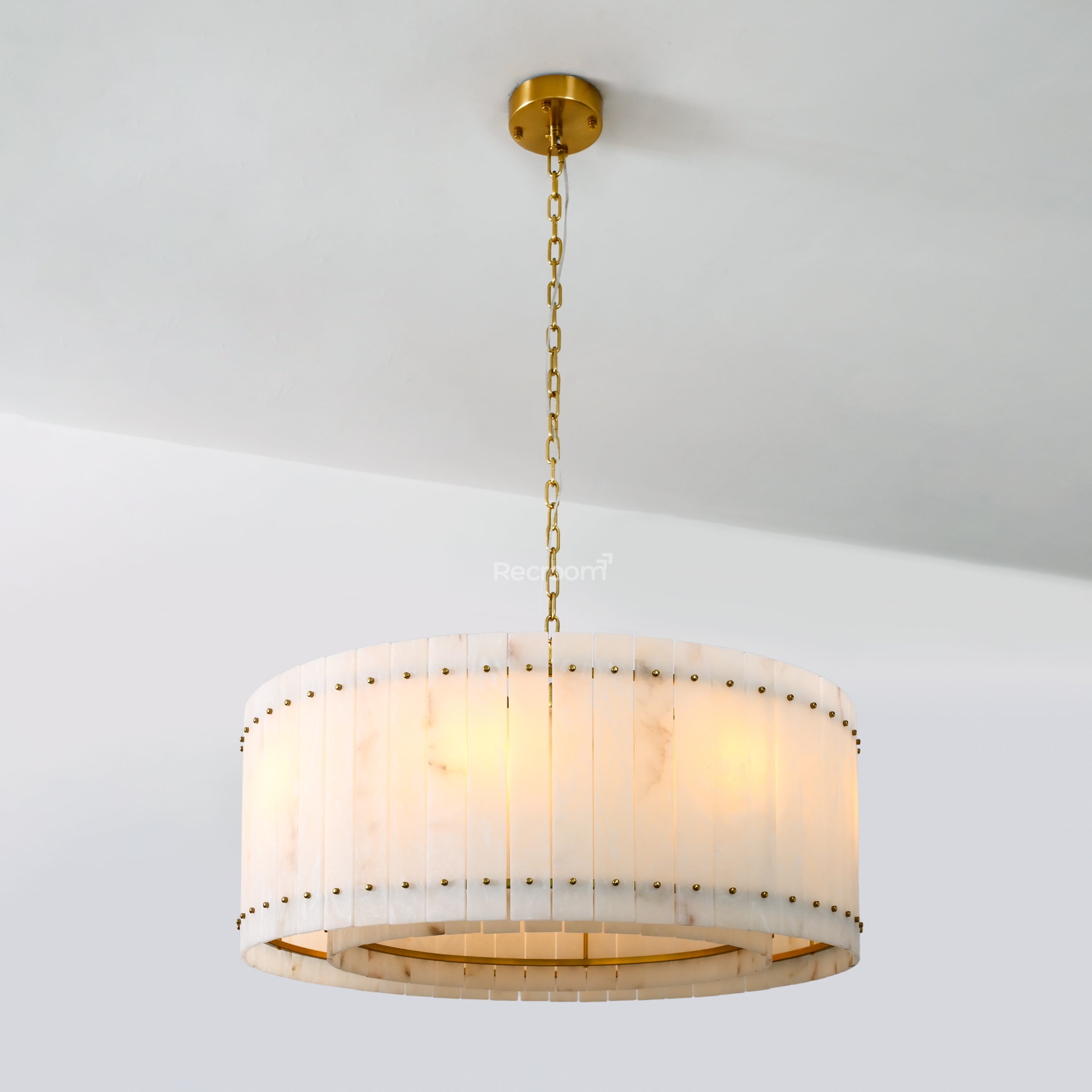 San Marconer Alabaster Round Chandelier 37‘’ - Zonesus
