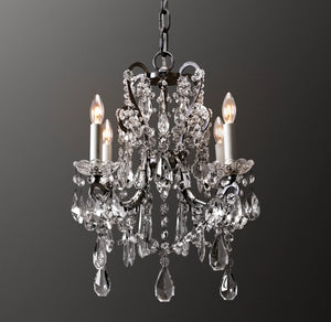 Manor Court Crystal 4-arm Chandelier - Zonesus