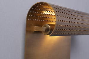 Scroll-I Wall Sconce Brass - Zonesus