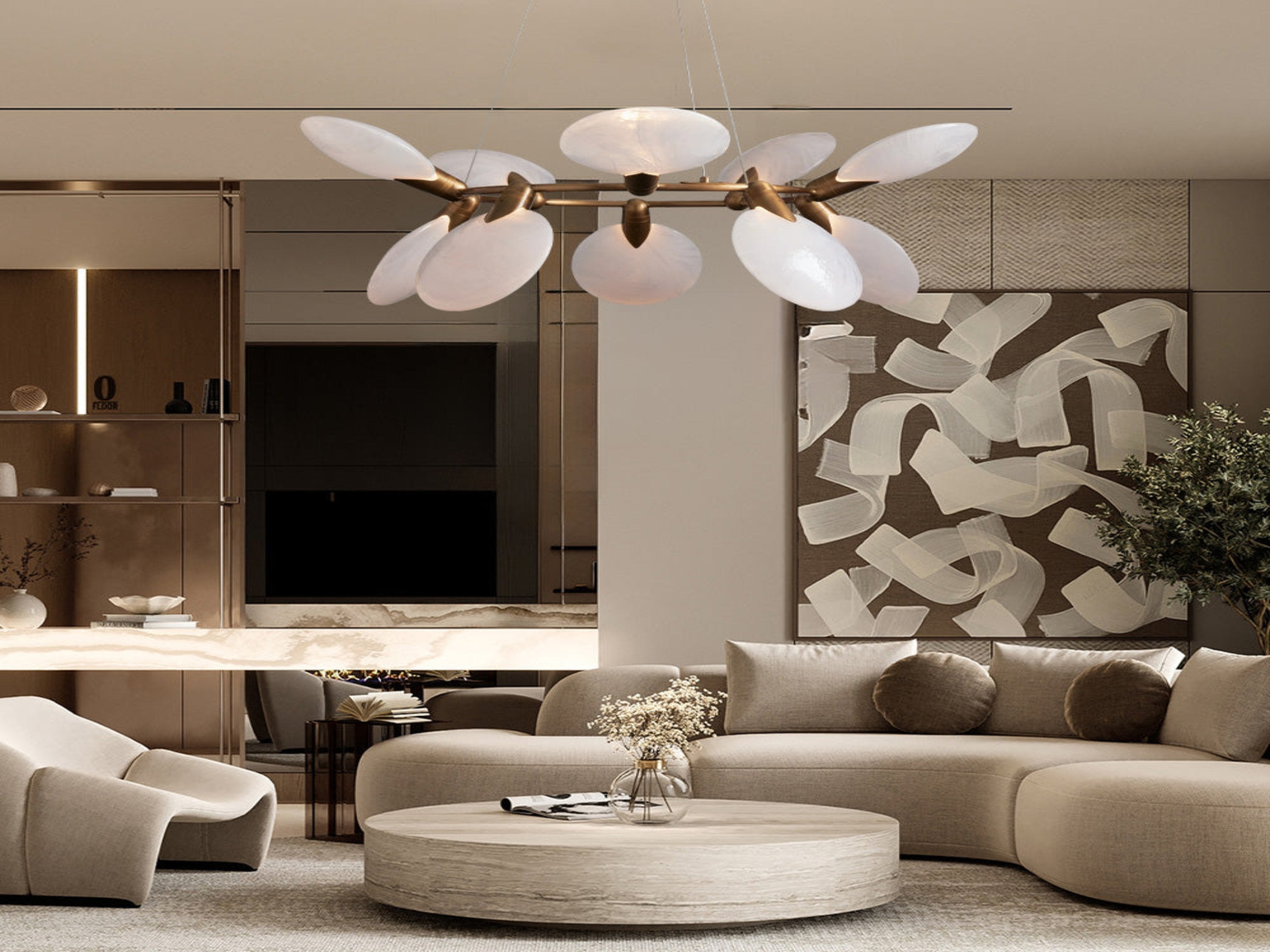 Lyla Halo Chandelier - Zonesus