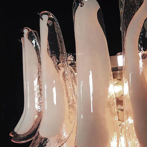 Murano Chandelier – 52 petals – Pink - Zonesus