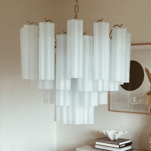 Murano Chandelier – 36 tubes – Matte white - Zonesus