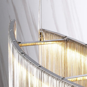 Alisa Luxury Length Chain Tassel Chandelier - Zonesus
