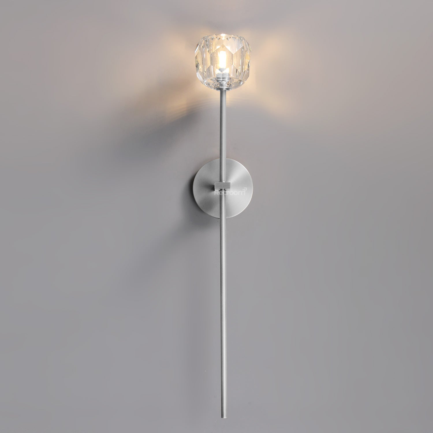 Boulew Crystal Glass Grand Sconce 6" - Zonesus